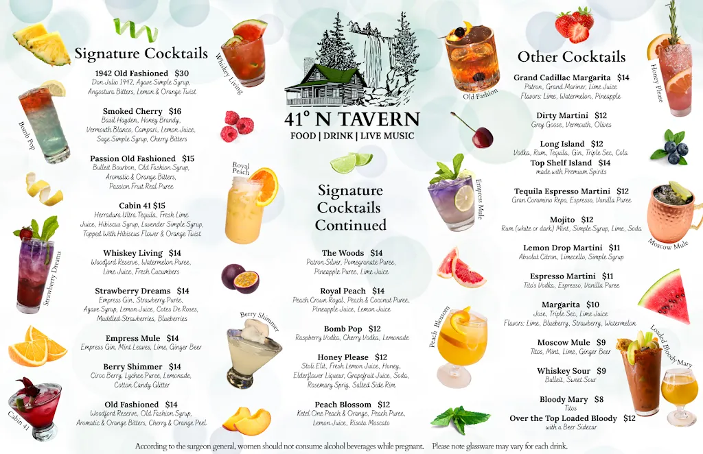 Menu_41 North Tavern_St John, IN_image_old_1