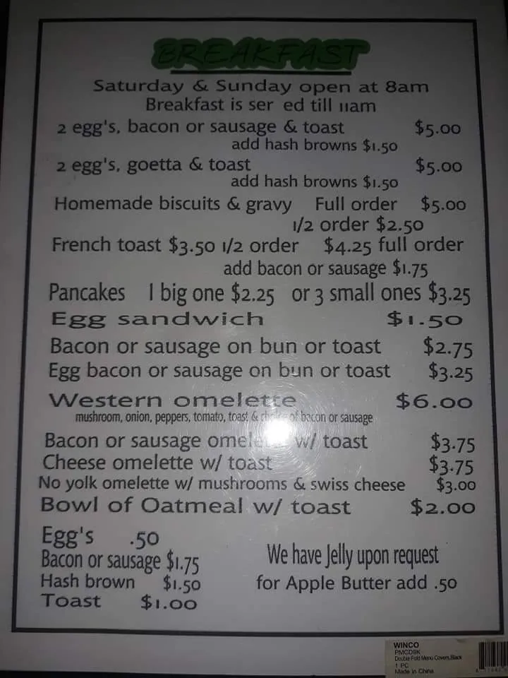 Menu_Cuzz’s Tavern_Vevay, IN_image_old_2