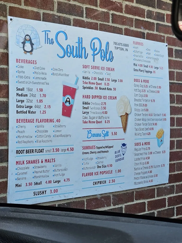 Menu_The South Pole_Tipton, IN_image_old_3