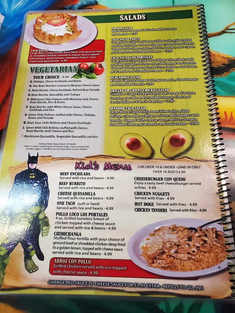 Menu_Los Portales_Tipton, IN_image_old_3