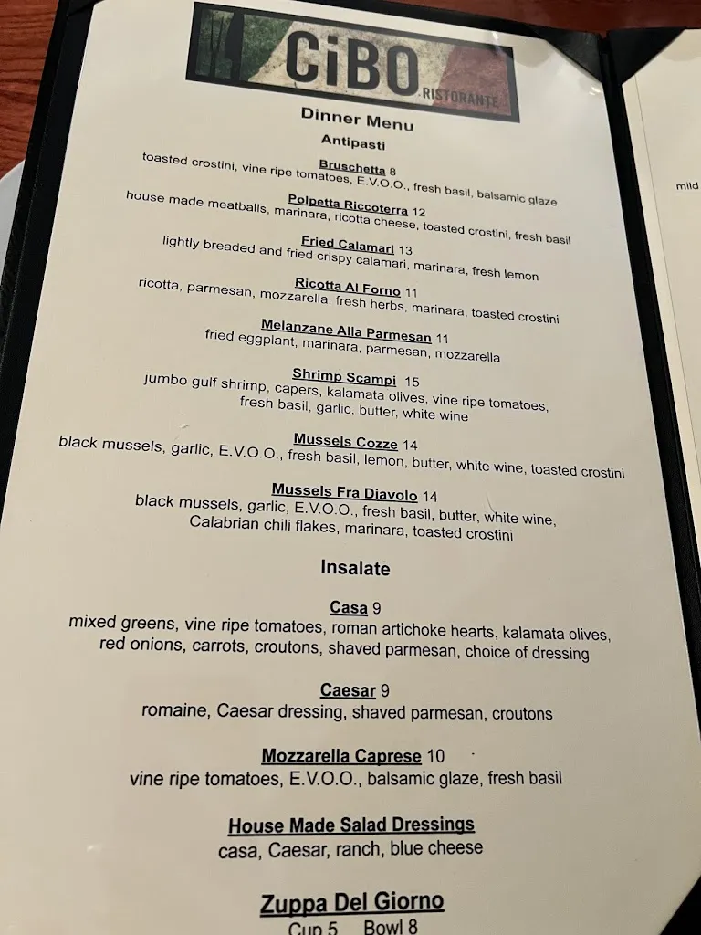 Menu_Cibo Ristorante_Columbia City, IN_image_old_3