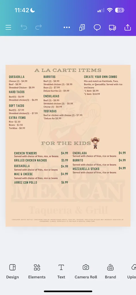 Menu_Victor's Mexican Taqueria Bar & Grill_Richmond, IN_image_old_2