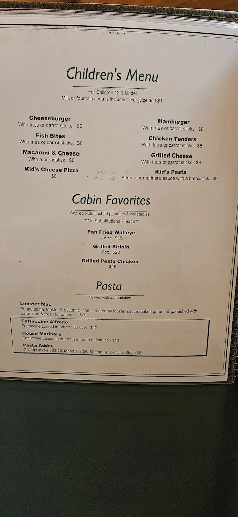 Menu_Black Bear Lodge & Saloon_Baxter, MN_image_old_3