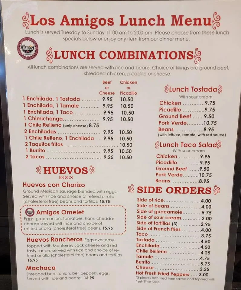 Menu_Los Amigos Restaurant_Colfax, WA_image_old_1