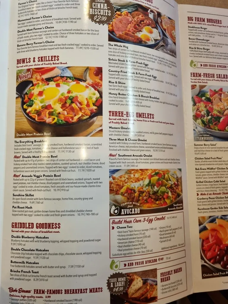 Menu_Bob Evans_DeWitt, MI_image_old_2