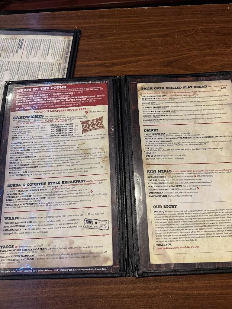 Menu_Bubba-Q's_Ottumwa, IA_image_old_1