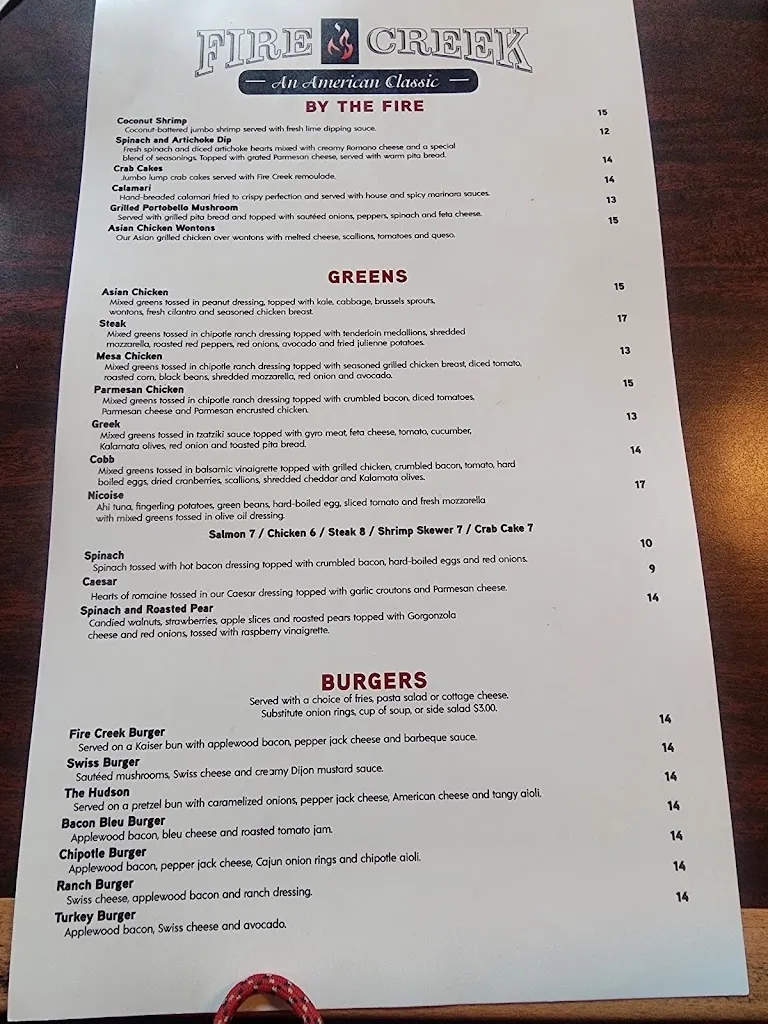 Menu_Fire Creek_West Des Moines, IA_image_old_1