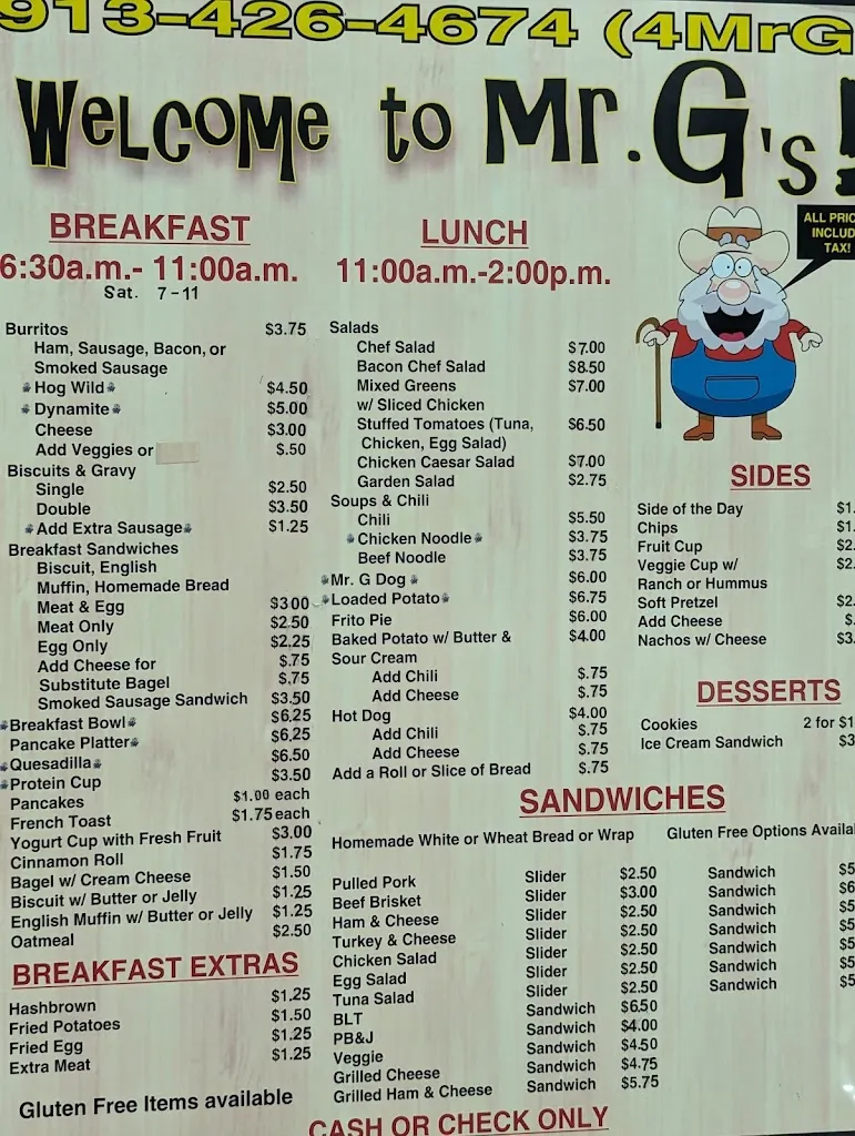 Menu_Mr. G's Restaurant_Atchison, KS_image_old_2