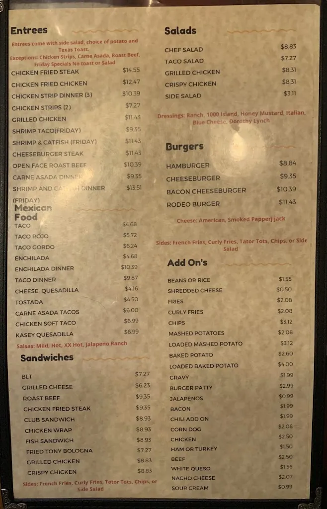 Menu_Cimarron Trading Post_Cimarron, KS_image_old_1