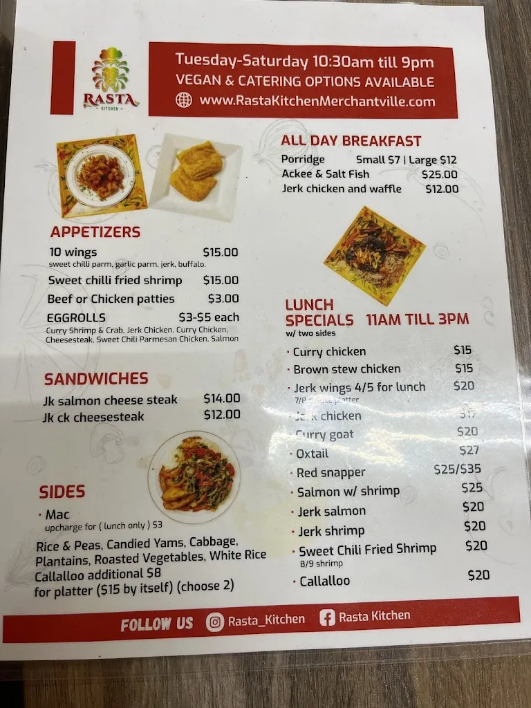 Rasta Kitchen, Merchantville, NJ | Menu, Photos, Avis & Réservation