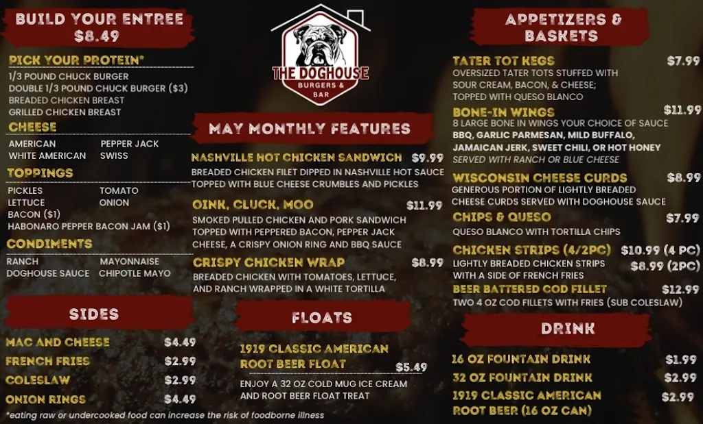 Menu_The Doghouse_Osborne, KS_image_old_1