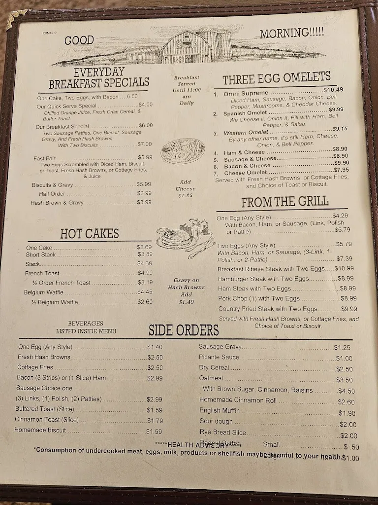 Menu_Rick's Restaurant_Pratt, KS_image_old_3