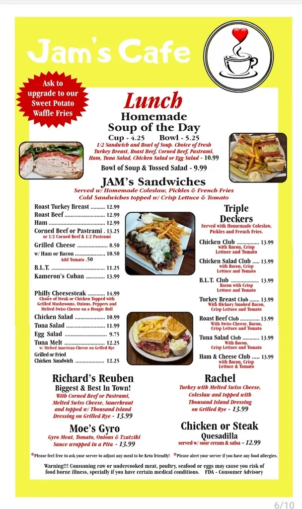 Menu_Jam's Cafe_Spring Hill, FL_image_old_3