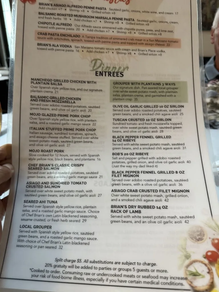 Menu_Brian's Place_Spring Hill, FL_image_old_2