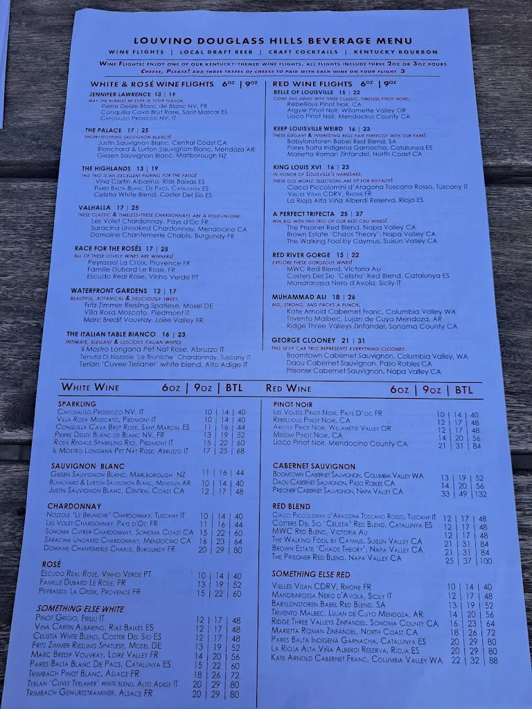 Menu_LouVino Douglass Hills Restaurant & Wine Bar_Louisville, KY_image_old_1