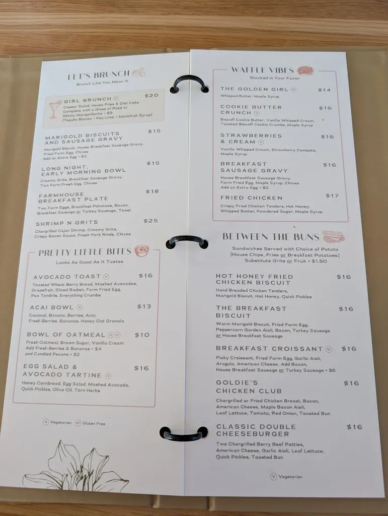 Menu_The House of Marigold_Louisville, KY_image_old_2