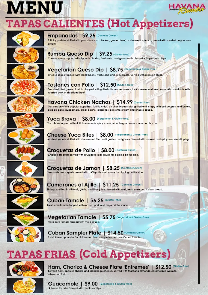 Menu_Havana Rumba Middletown_Louisville, KY_image_old_2