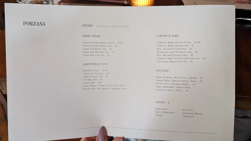 Menu_Porzana_Minneapolis, MN_image_old_3