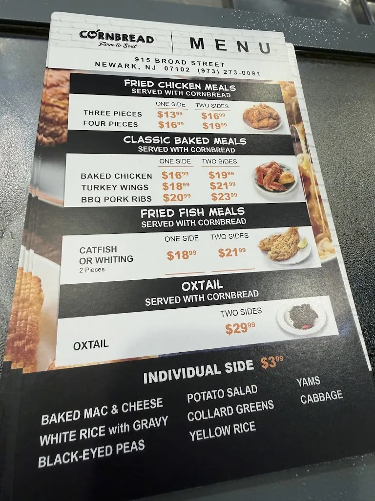 Menu_Cornbread Newark_Newark, NJ_image_old_1