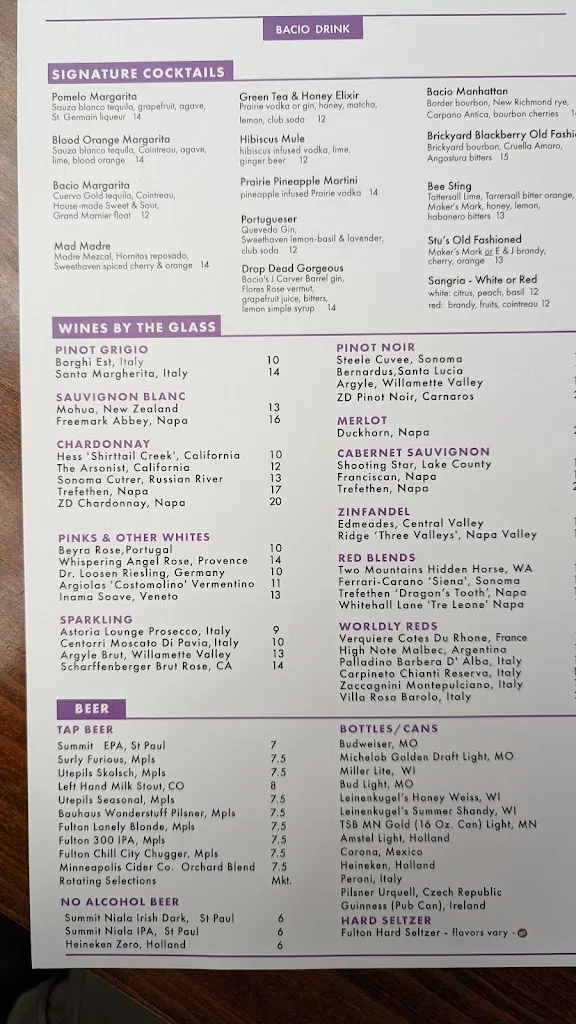 Menu_Bacio_Minnetonka, MN_image_old_3