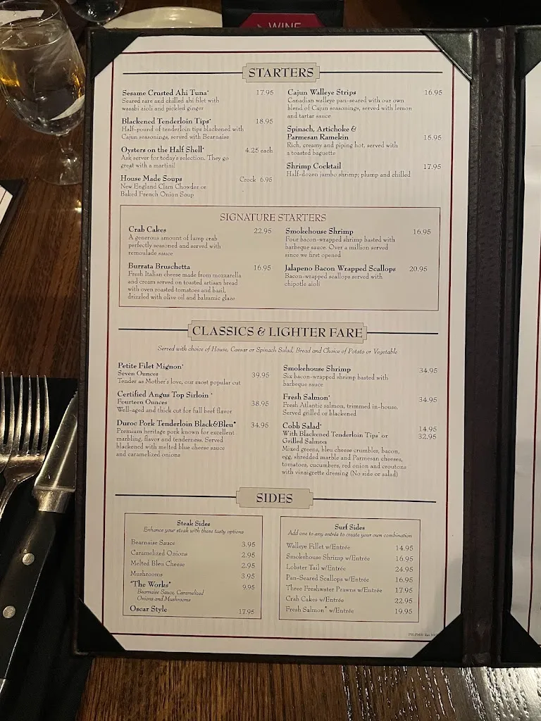 Menu_PORTERHOUSE Steak & Seafood Restaurant_Little Canada, MN_image_old_3