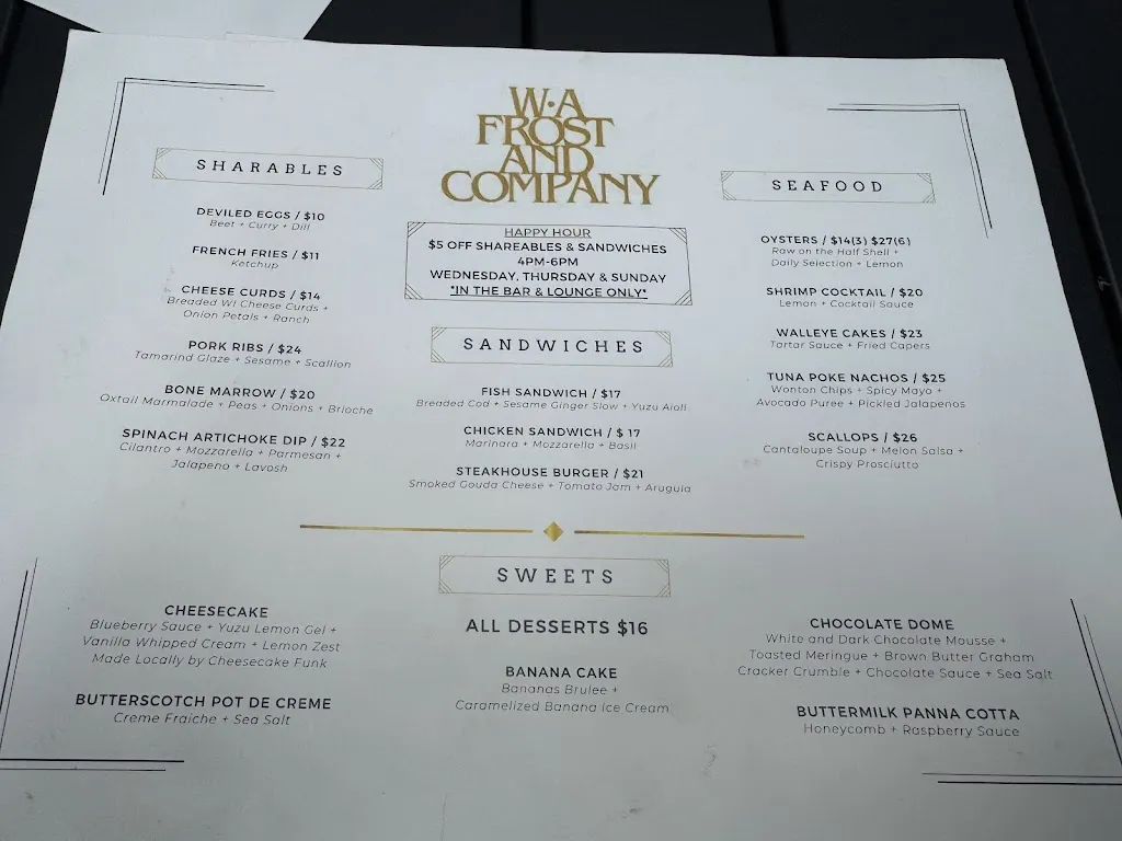 Menu_W.A. Frost & Company_St Paul, MN_image_old_3
