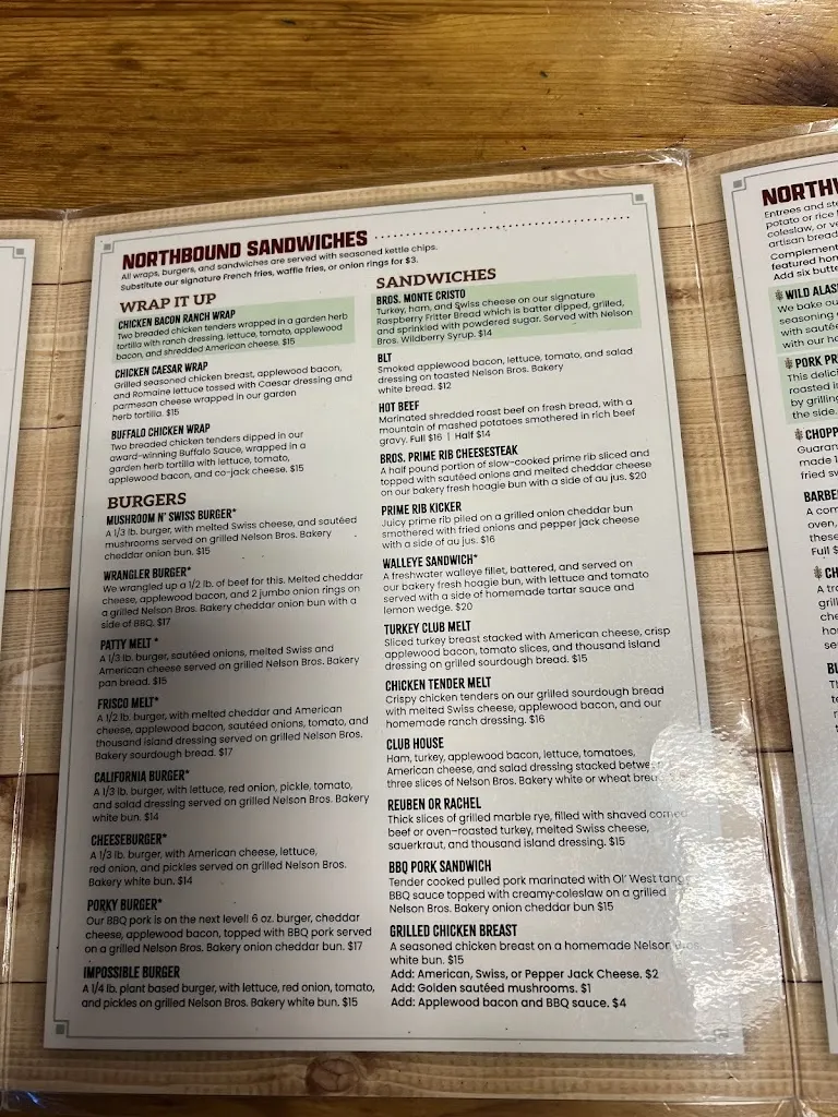 Menu_Nelson Bros. Restaurant & Bakery_Clearwater, MN_image_old_2