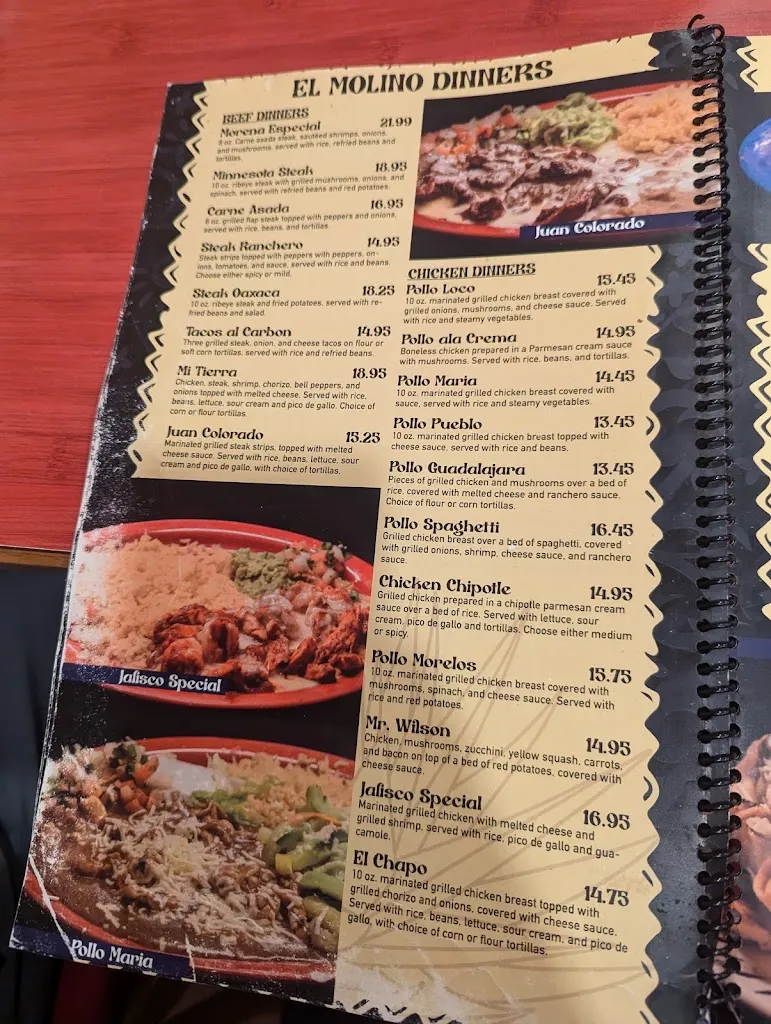 Menu_El Molino Mexican Restaurant_Waseca, MN_image_old_2