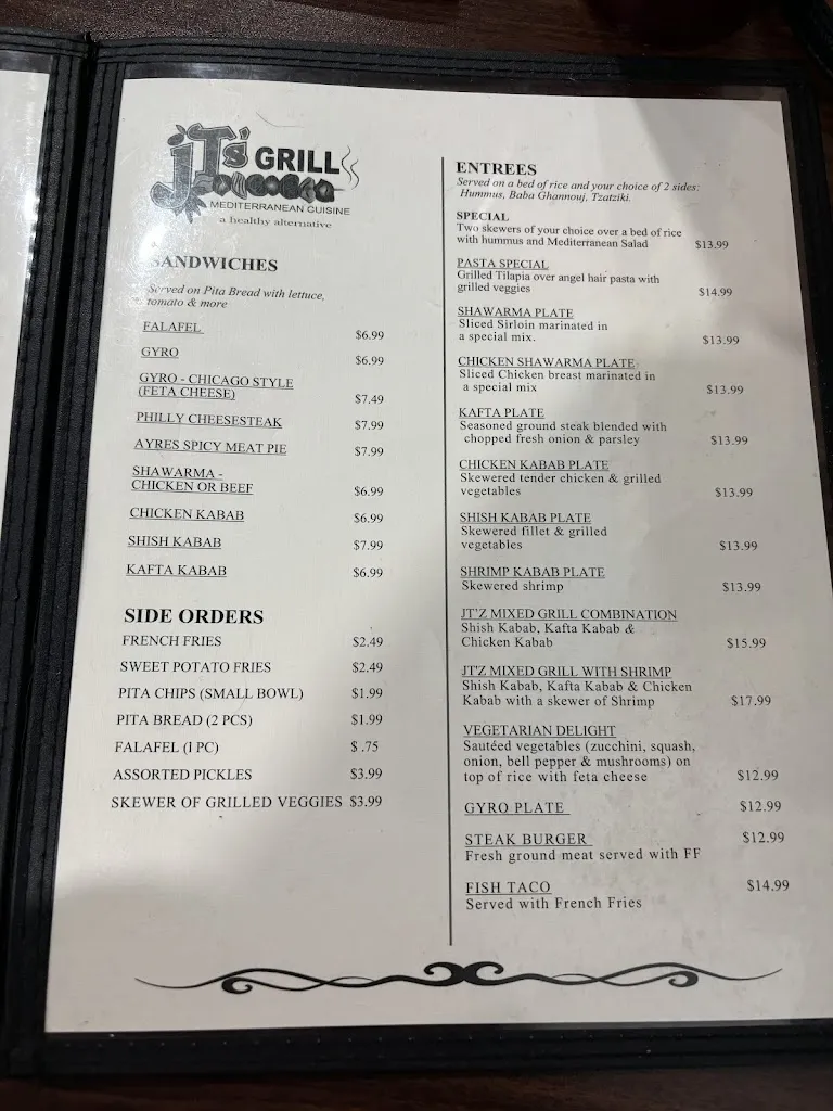 Menu_JT's Falafel & Kababs_Corinth, MS_image_old_2