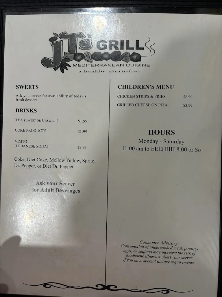Menu_JT's Falafel & Kababs_Corinth, MS_image_old_3