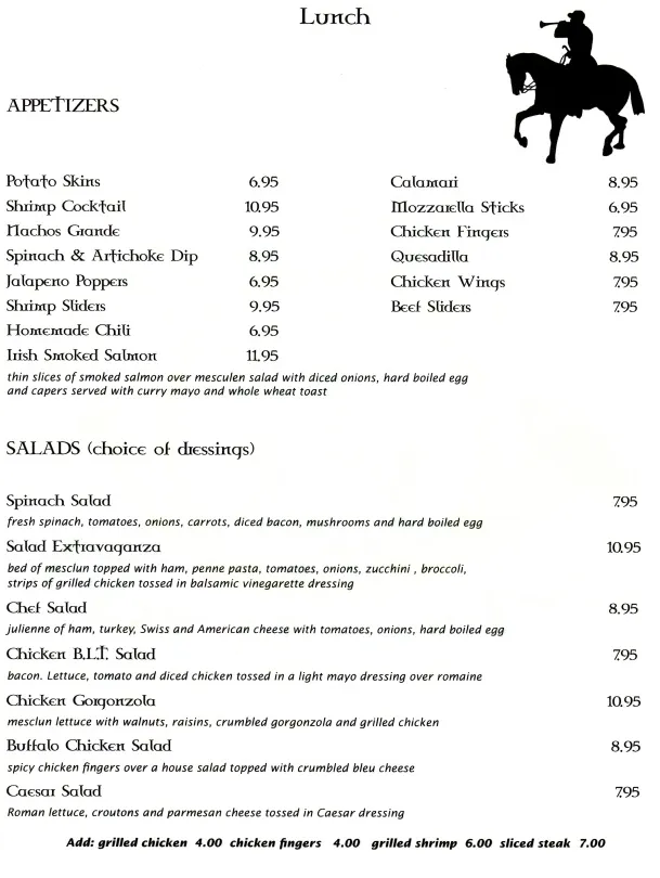 Menu_Brady's Fox Hunt Inn_Northvale, NJ_image_old_2
