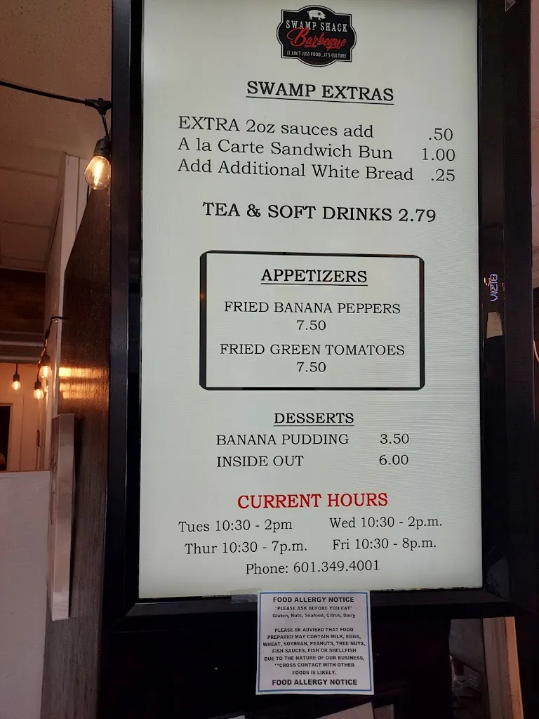 Menu_Swamp Shack BBQ_Ellisville, MS_image_old_1