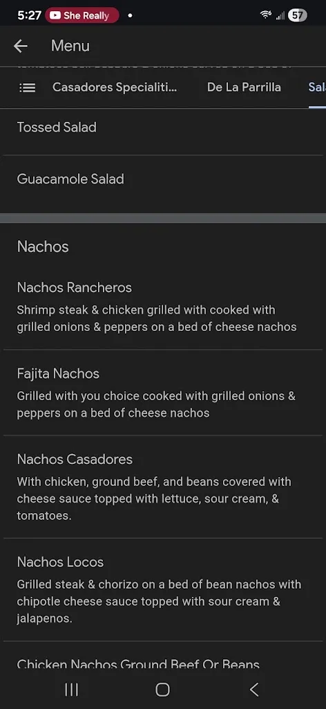 Menu_Casadores Mexican Grill_Ellisville, MS_image_old_1