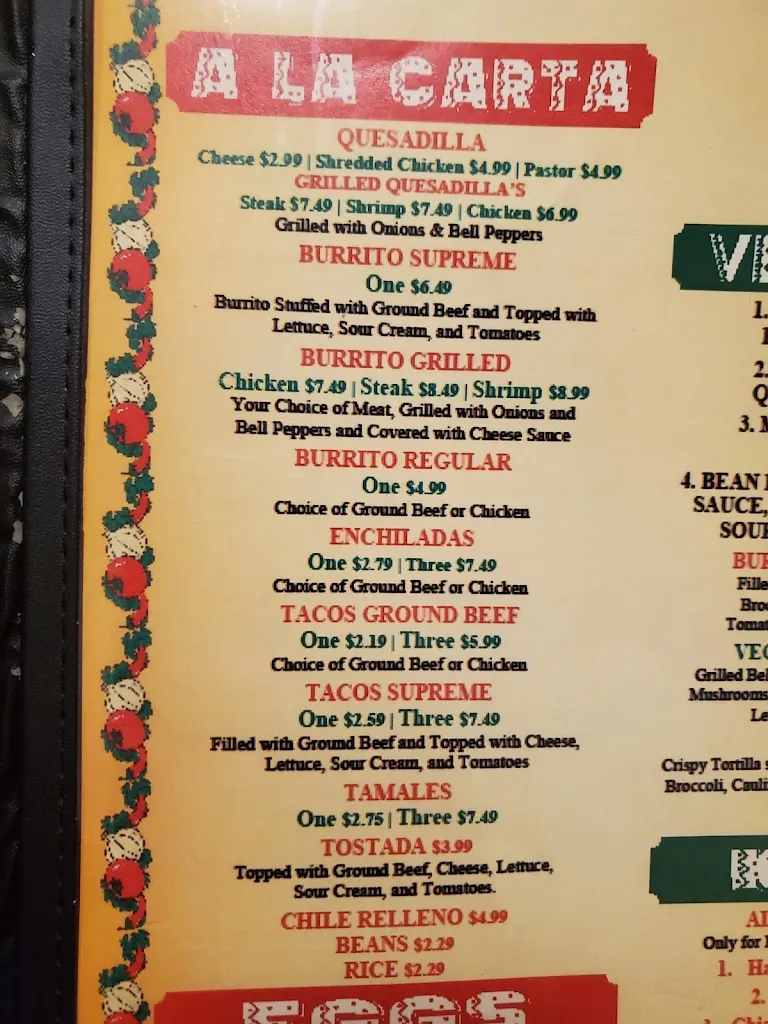 Menu_Casadores Mexican Grill_Ellisville, MS_image_old_2