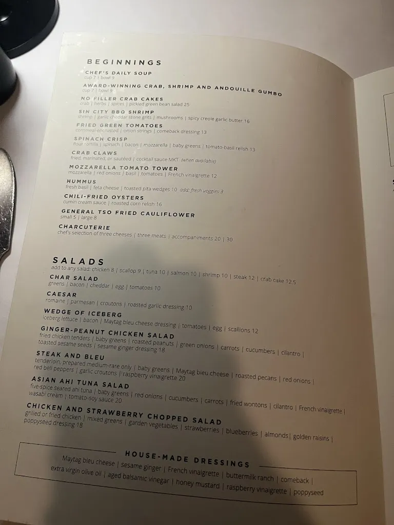 Menu_Char Restaurant_Jackson, MS_image_old_3