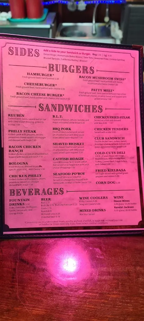 Menu_The Levee Commissary_Tunica, MS_image_old_3