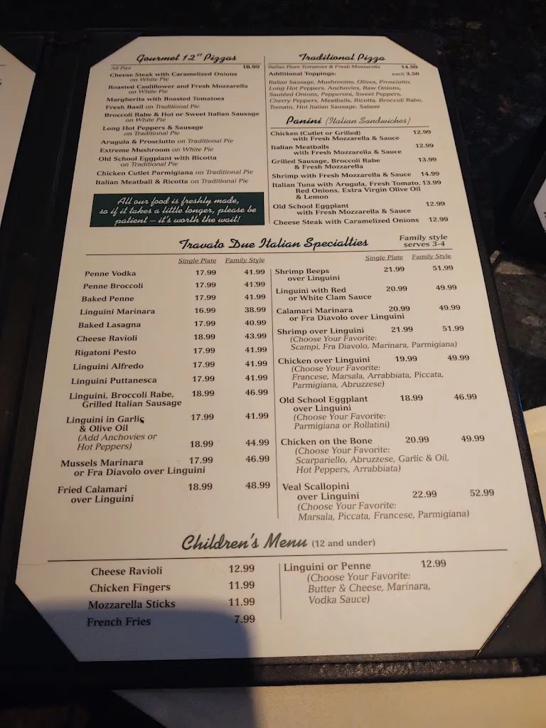 Menu_Trovato's Due'_Oakland, NJ_image_old_3