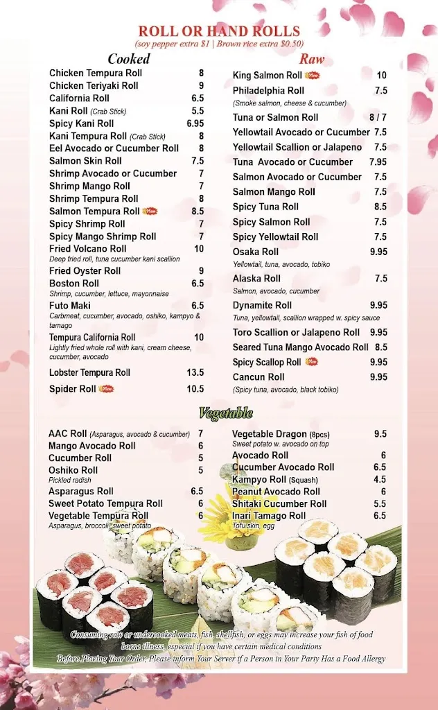Menu_Yuki Japanese Restaurant_Oakland, NJ_image_old_3