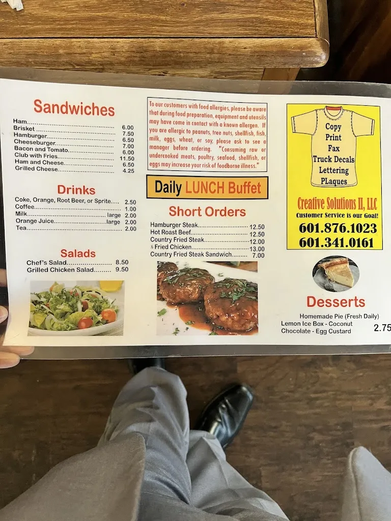 Menu_May's Restaurant_Tylertown, MS_image_old_2