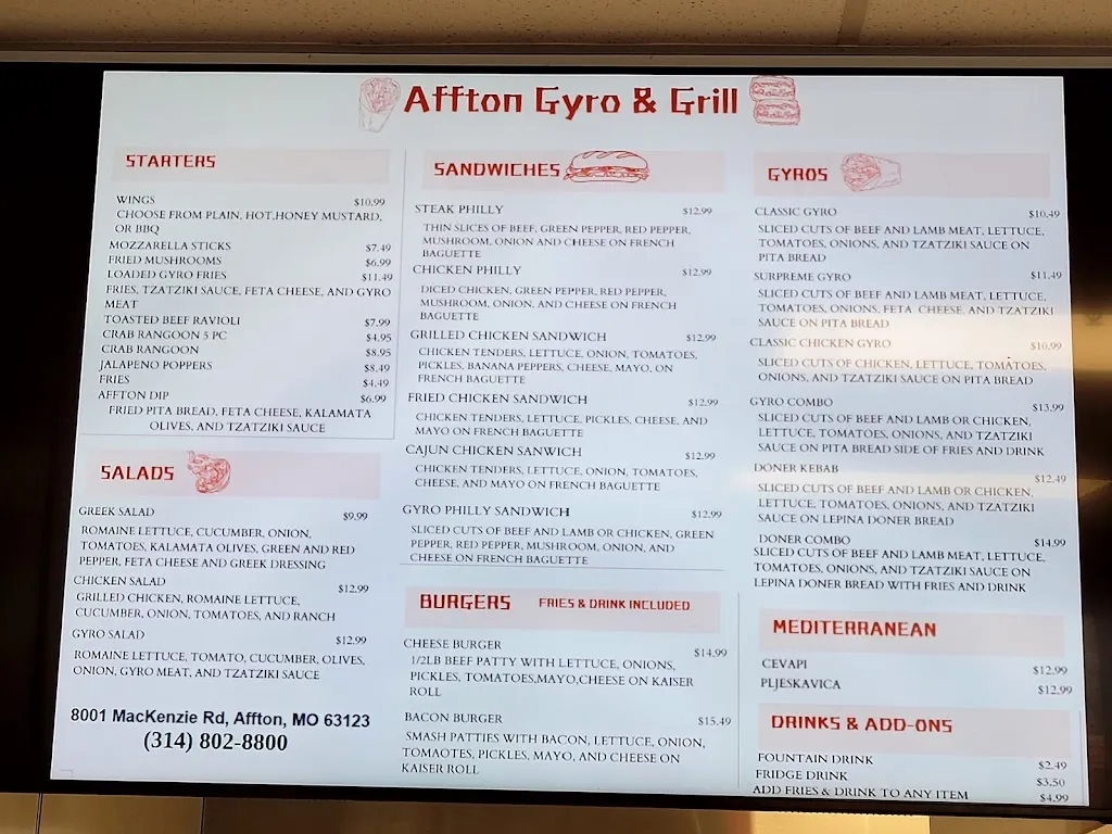 Menu_Affton Gyro Co_Affton, MO_image_old_1