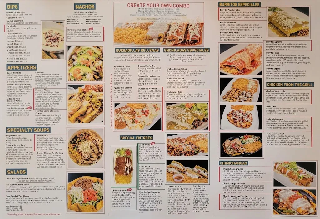 Menu_Las Fuentes Mexican Restaurant_St. Louis, MO_image_old_3
