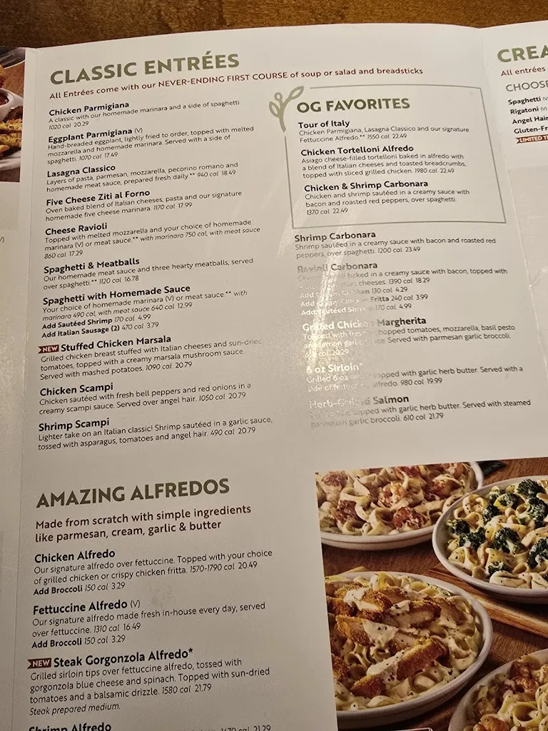 Menu_Olive Garden Italian Restaurant_Affton, MO_image_old_1