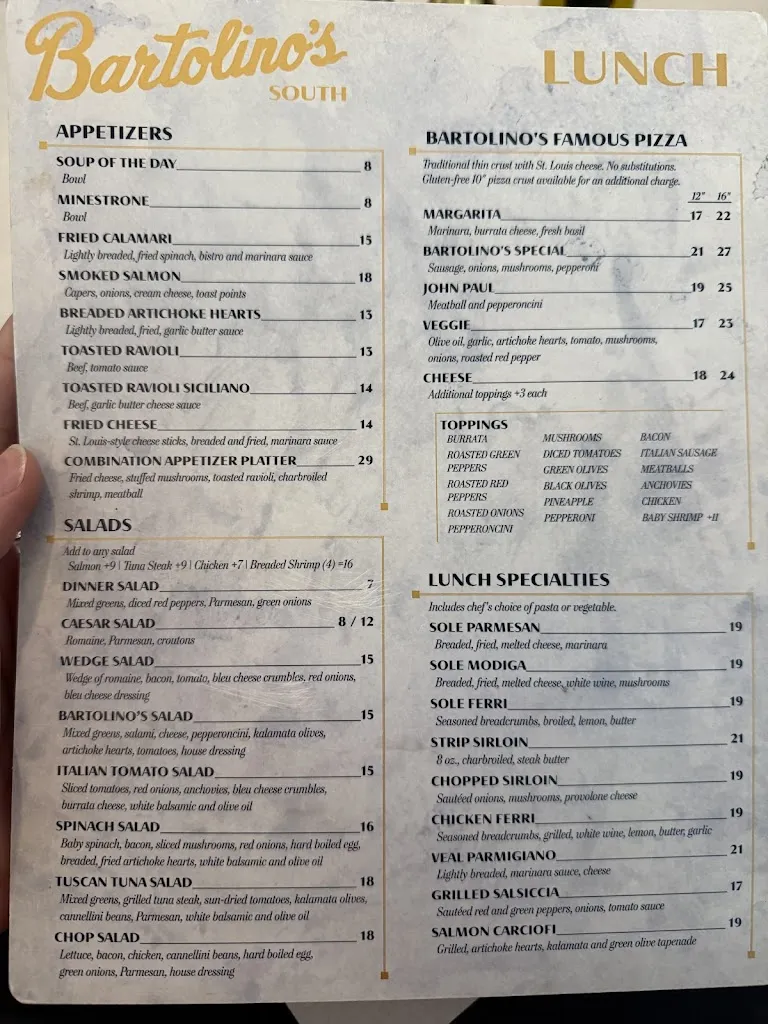 Menu_Bartolino's South_St. Louis, MO_image_old_2