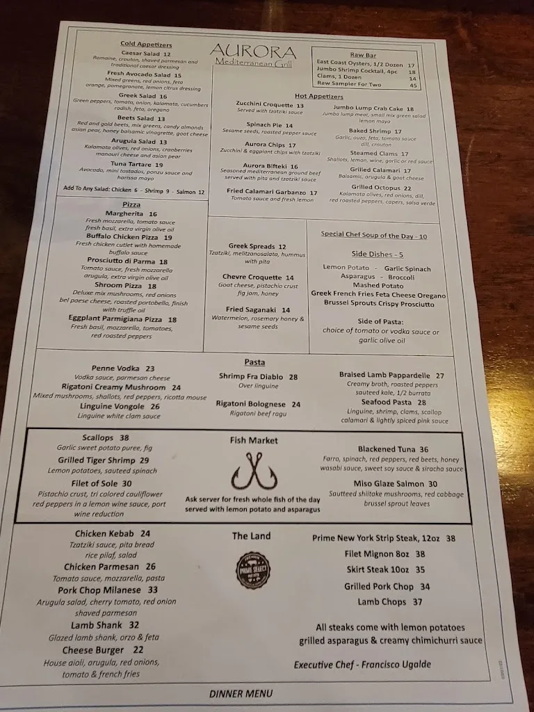 Menu_Aurora Restaurant_Old Tappan, NJ_image_old_2