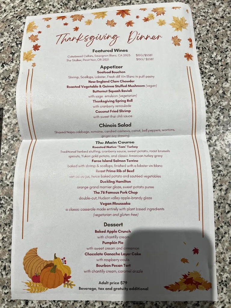 Menu_The Old '76 House_Tappan, NY_image_old_1