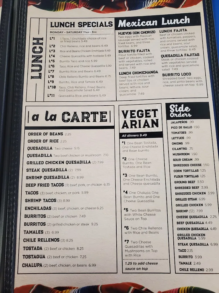 Menu_El Rey Papi's_King City, MO_image_old_1