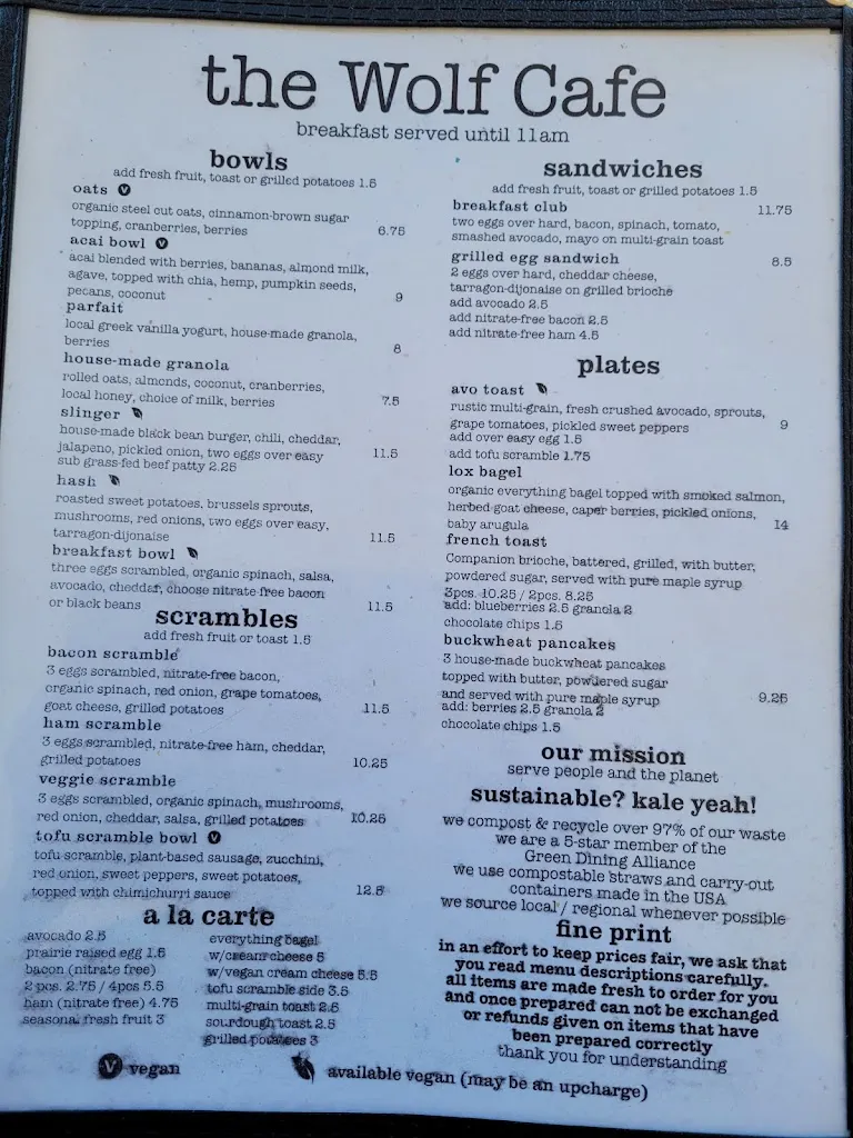 Menu_The Wolf Cafe_Ballwin, MO_image_old_1