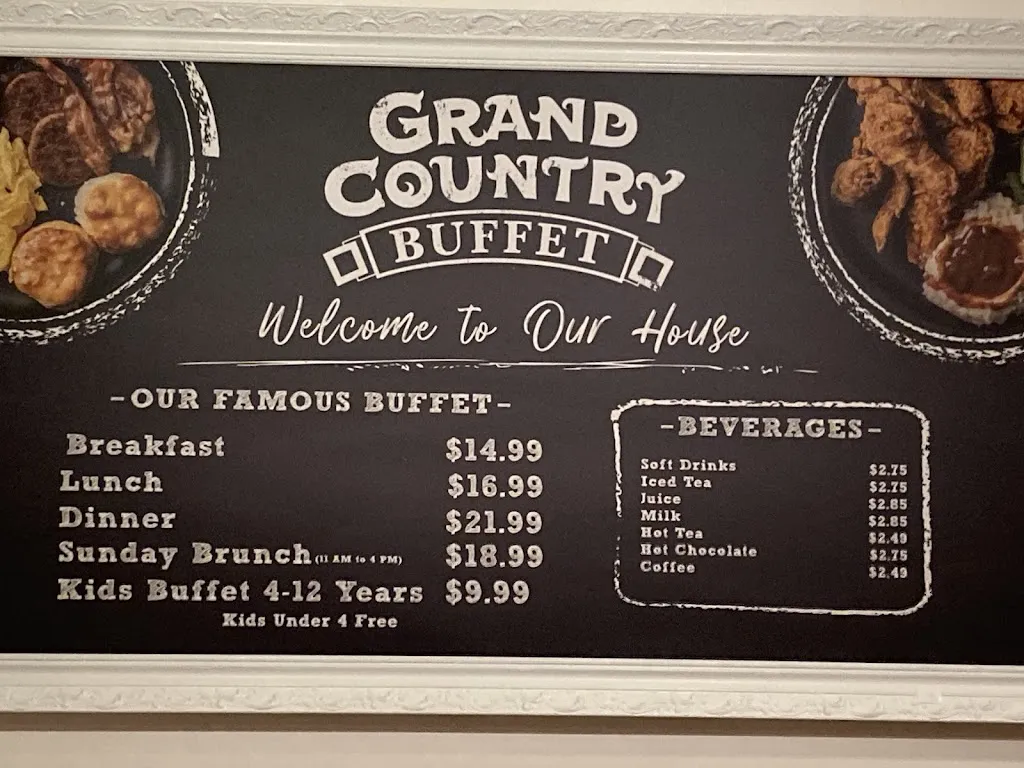 Menu_Grand Country Buffet_Branson, MO_image_old_1