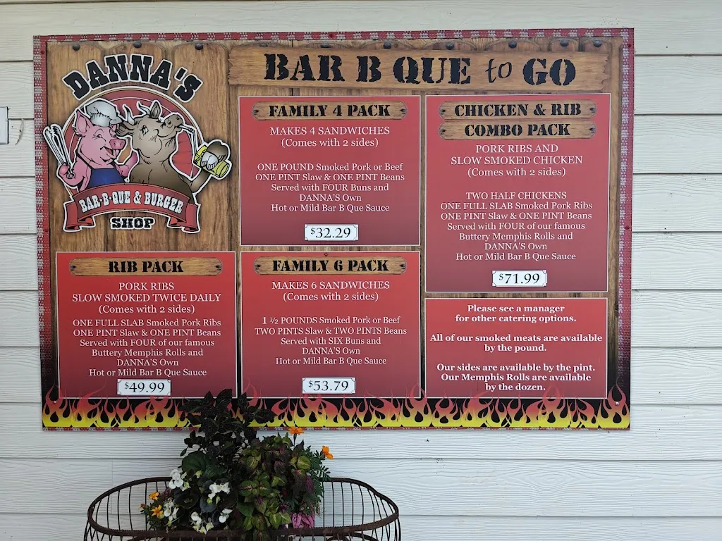 Menu_Danna's BBQ and Burger Shop_Branson, MO_image_old_3