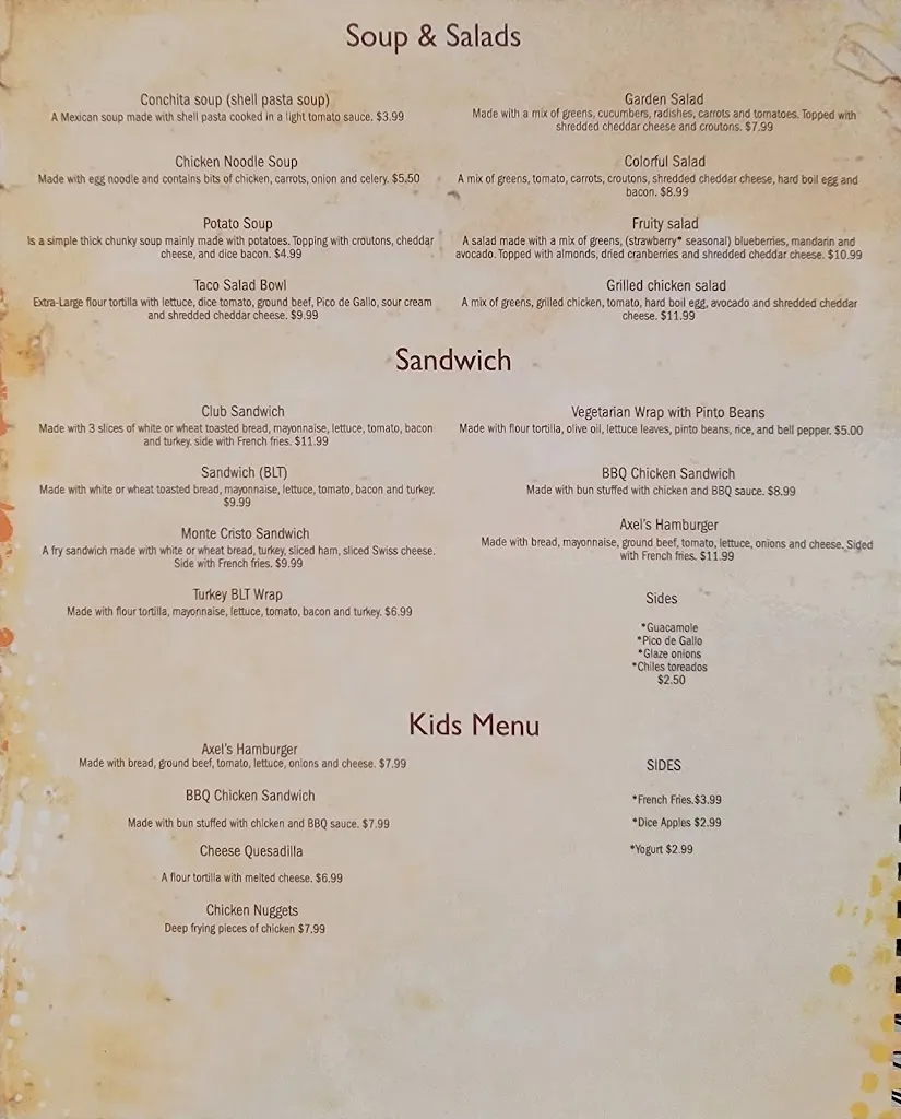 Menu_Jaxel's Cafe_Berkeley, MO_image_old_1